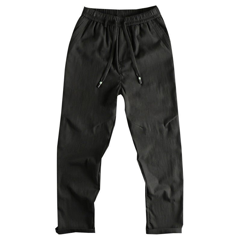 Men's sporty leisure pants with elastic waistband and practical drawstring Lisslune