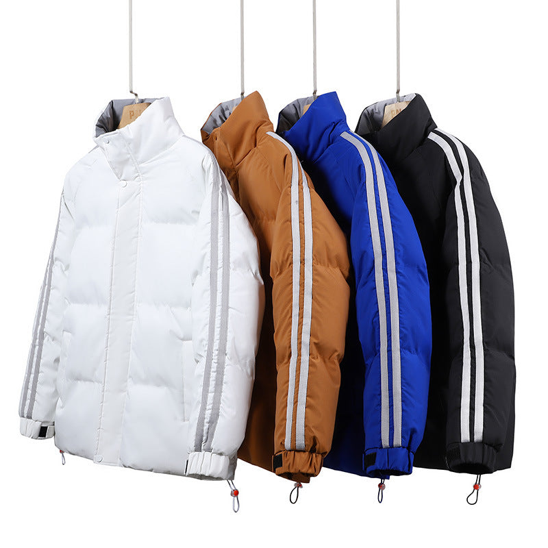Men's Winter Quilted Jacket with Insulating Inner Lining and Adjustable Hood Lisslune