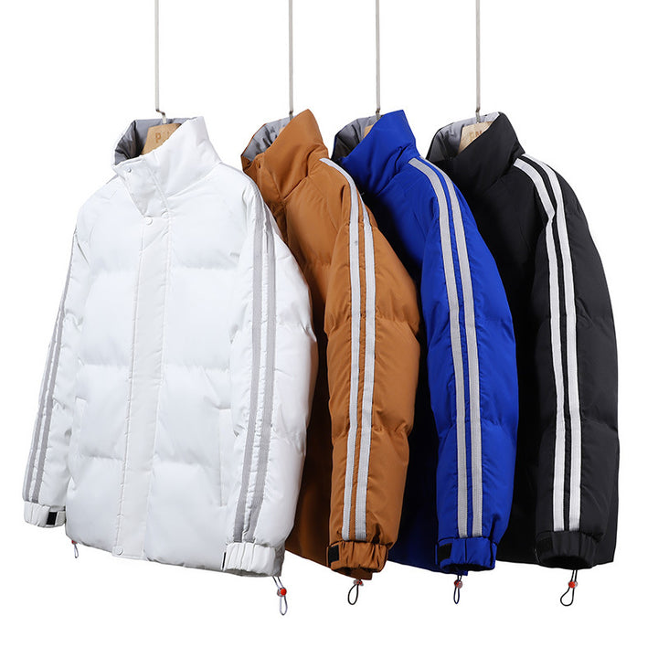 Men's Winter Quilted Jacket with Insulating Inner Lining and Adjustable Hood Lisslune