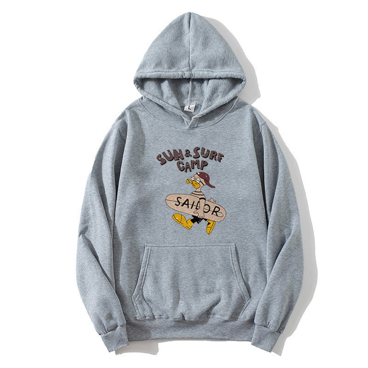 Women’s hoodie with funny surf motif Lisslune
