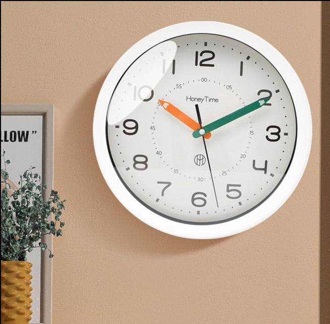 Lisslune | AquaMinimal – Blue Green Wall Clock with Modern Minimalism