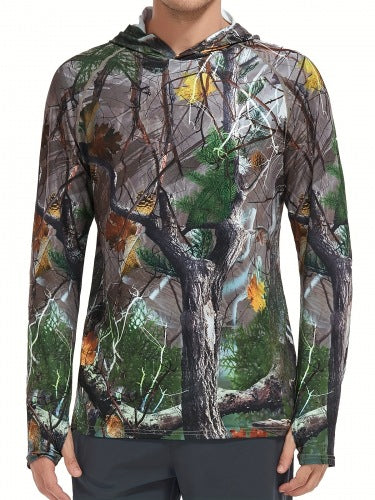 Men's Performance Long Sleeve Shirt with Uv Protection and Breathable Material Lisslune