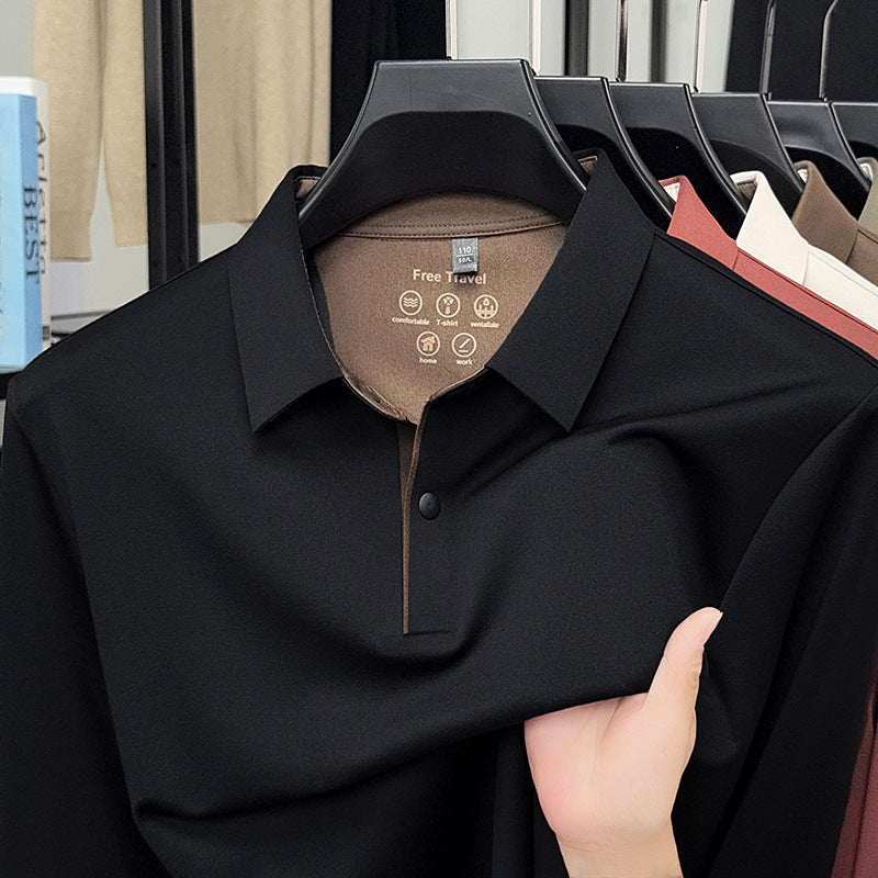 Men's breathable sports polo shirt with innovative easy-care Lisslune