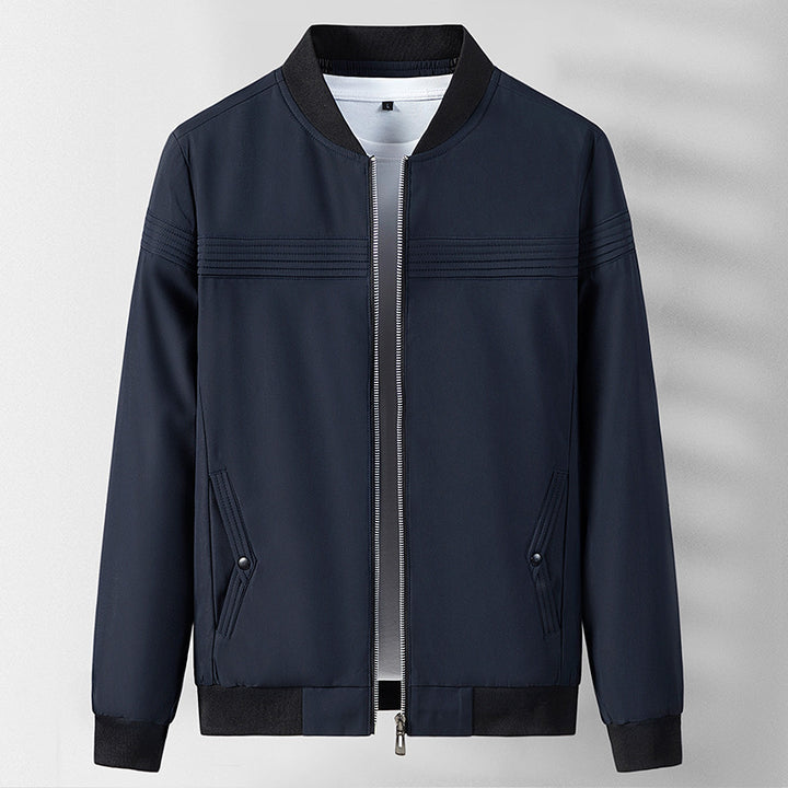 Men's Fashionable Transitional Jacket with Textured Design Lisslune