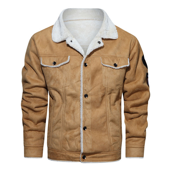 Men's Leather Jacket In Vintage Style with Warm Lining Lisslune