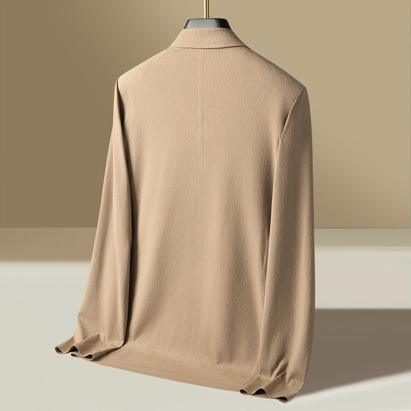 Men's Chic and Lightweight Blazer with Textured Fabric Lisslune