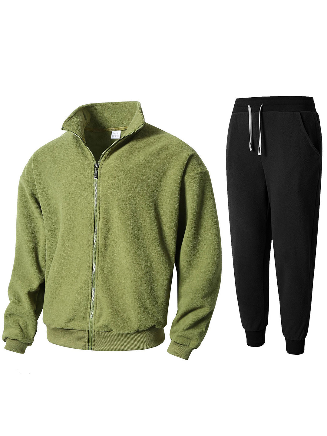 Men's Fleece Jacket and Jogging Pants Set Lisslune