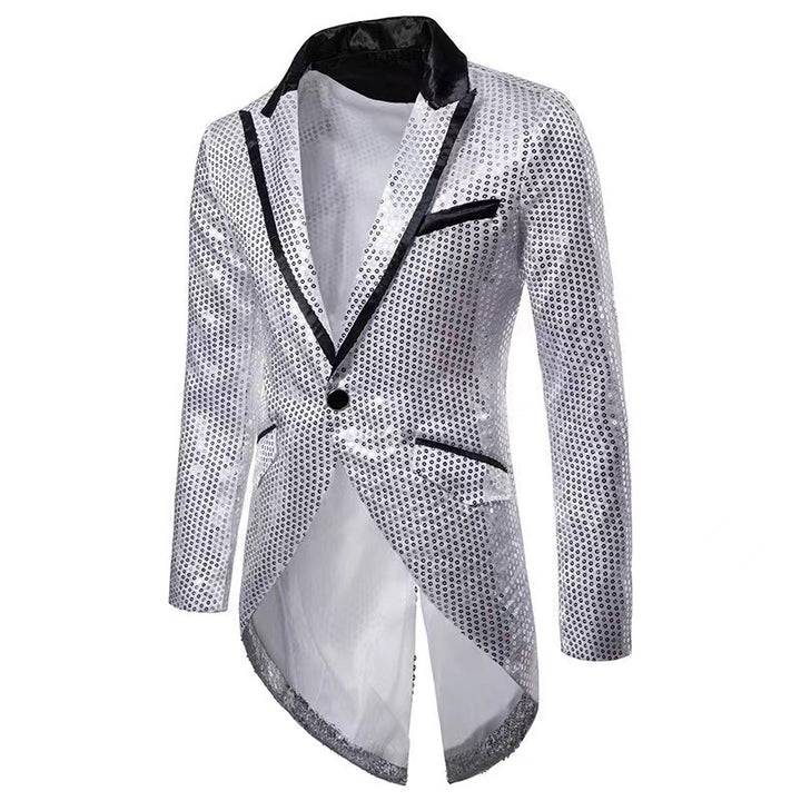 Men's fashionable and shiny blazer with a stylish cut Lisslune