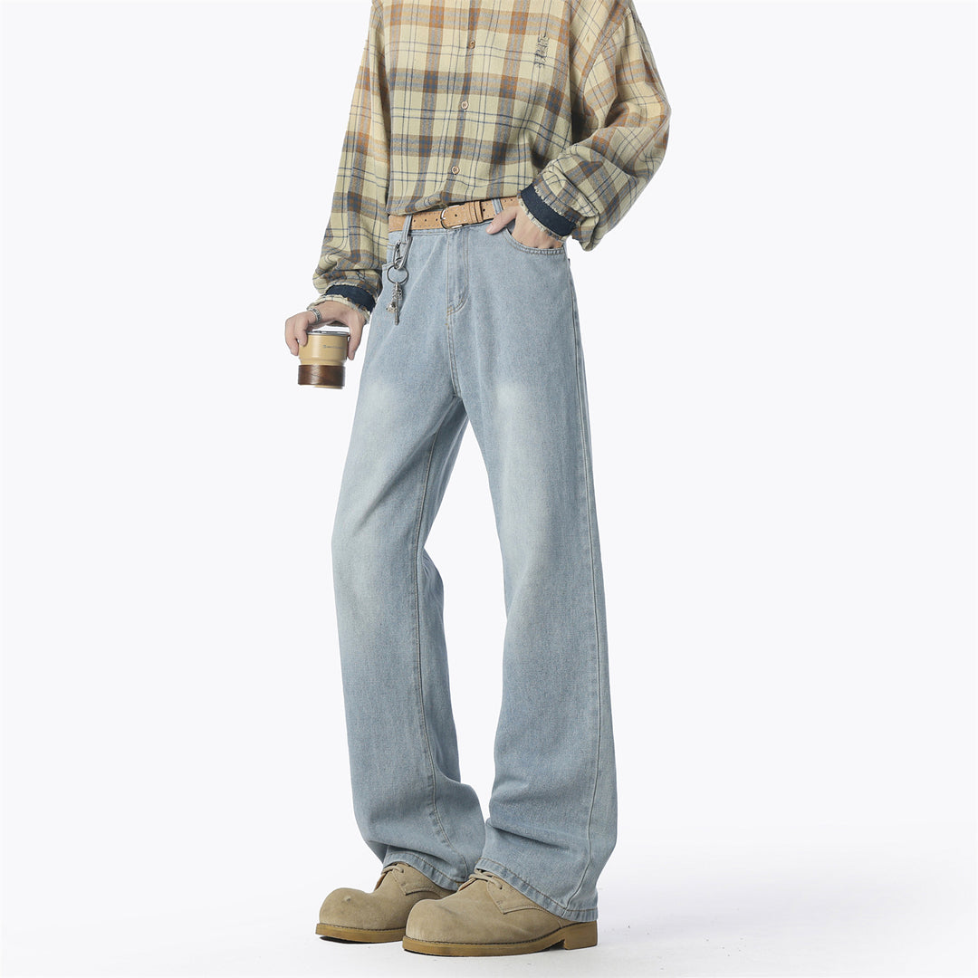 Men's casual loose-fitting denim pants Lisslune