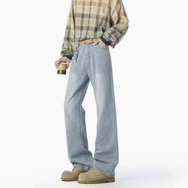 Men's casual loose-fitting denim pants Lisslune