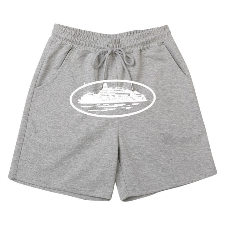 Women's comfortable sweat shorts with elastic waistband and side pockets Lisslune