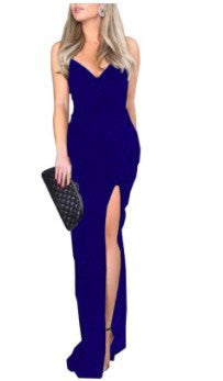 Damen Elegantes und figurbetontes Abendkleid mit hohem Schlitz Lisslune