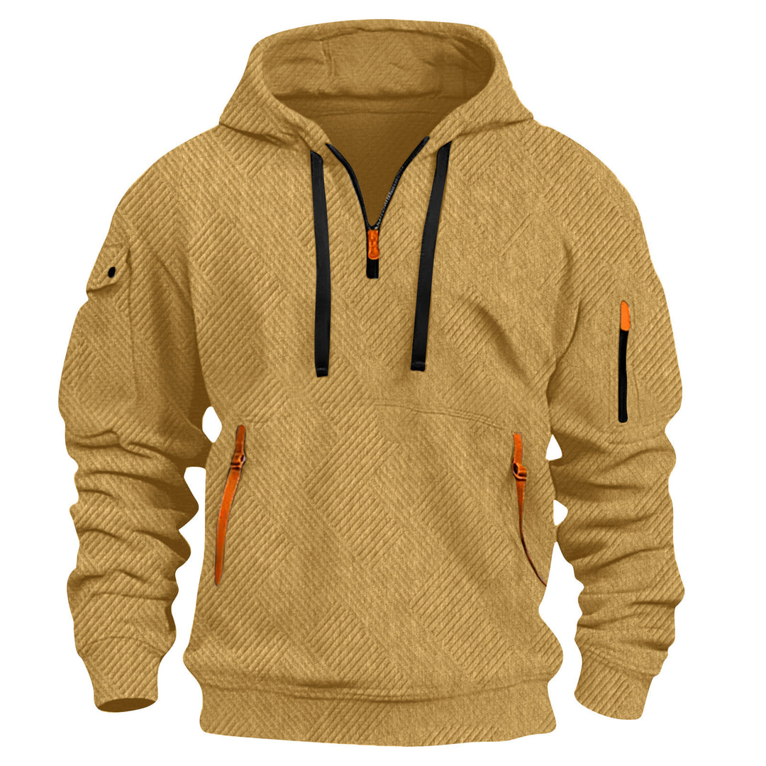 Men's hoodie with practical zip pockets and innovative structure design Lisslune