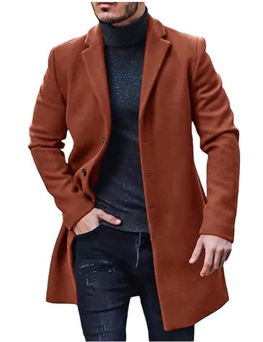 Men's elegant winter coat in classic design Lisslune