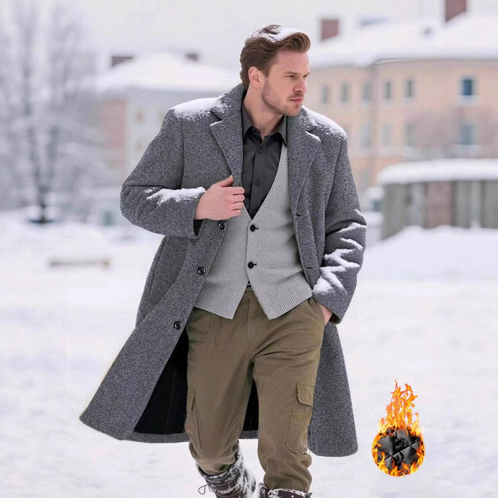 Men's classic wool coat Lisslune