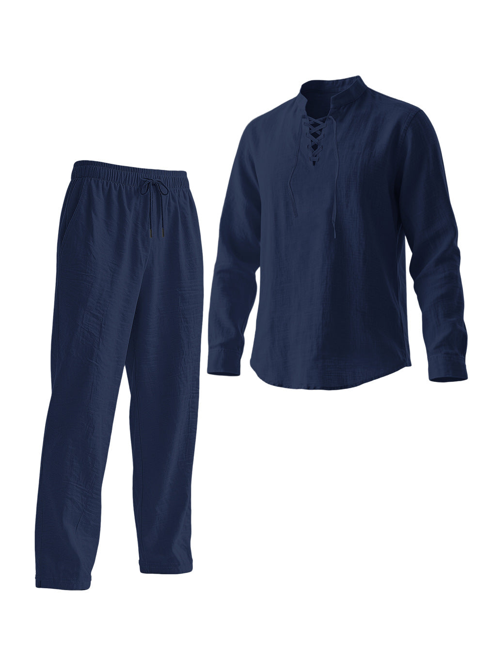 Men's Elegant Leisure Set with Breathable Top and Comfortable Pants Lisslune