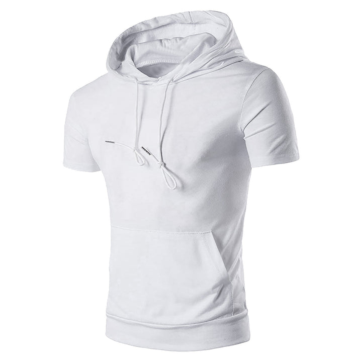 Men's Short Sleeve Hooded Top Lisslune