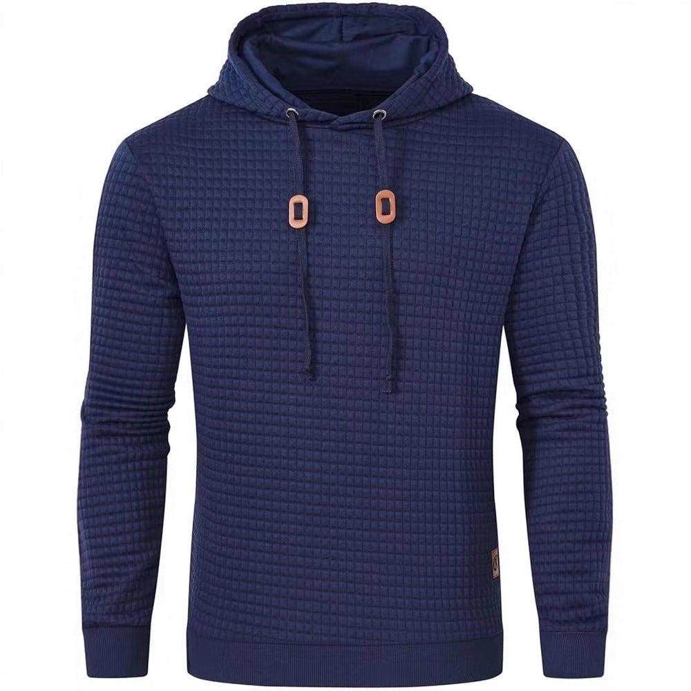 Men's hooded sweatshirt made of textured fabric Lisslune