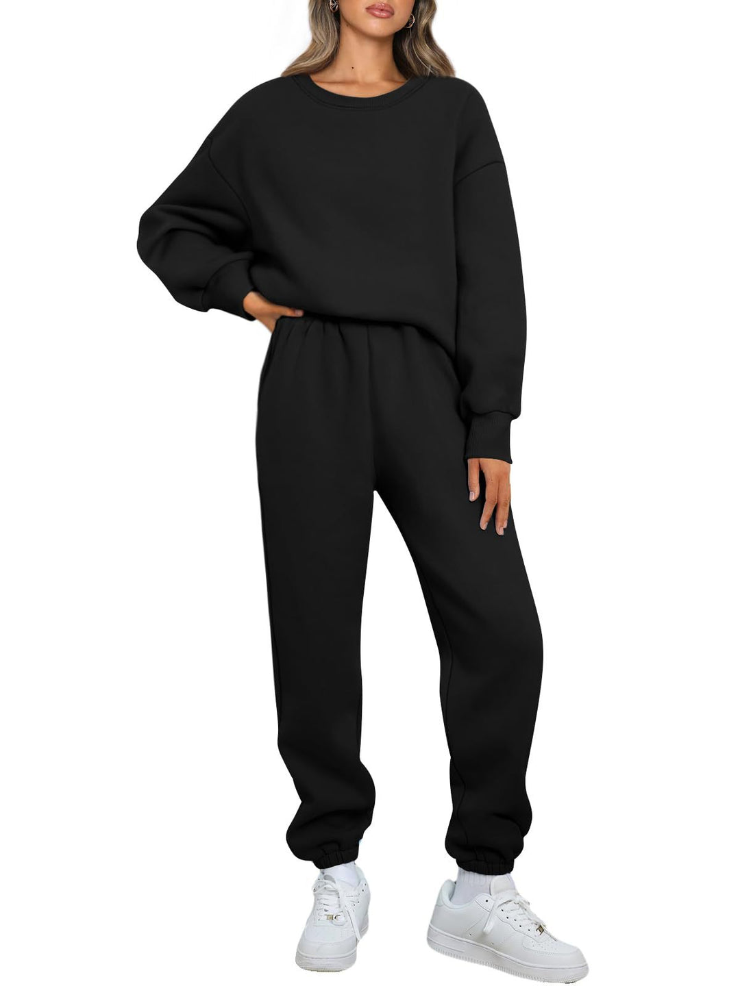 Women's comfortable leisure suit with oversized cut and elastic waistband Lisslune