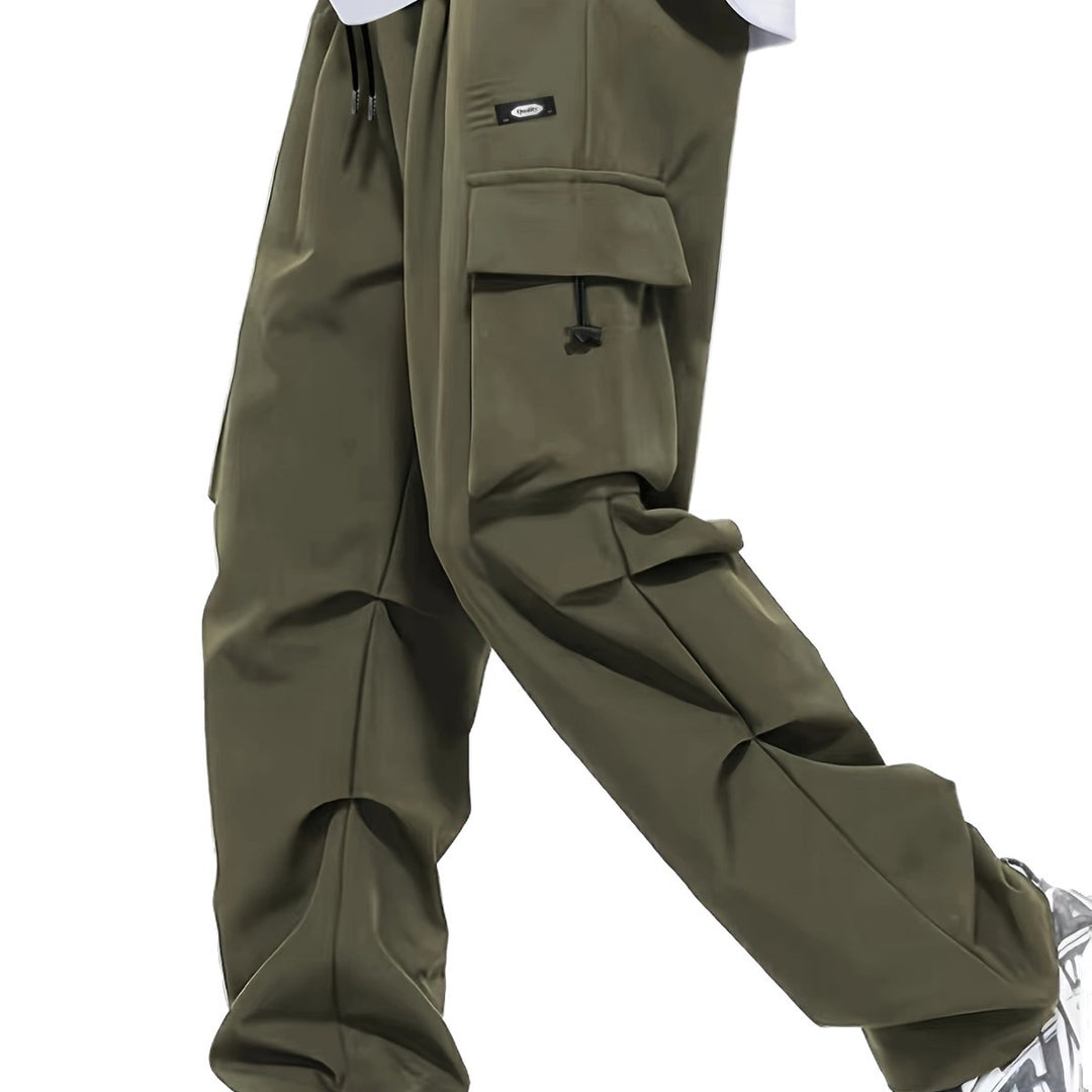 Men's cargo pants with multifunctional pockets and adjustable waistband Lisslune