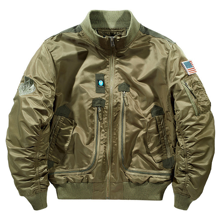 Men's classic bomber jacket with multiple practical pockets Lisslune