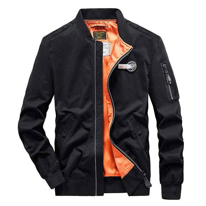 Men's bomber jacket with side pockets and practical arm pockets Lisslune