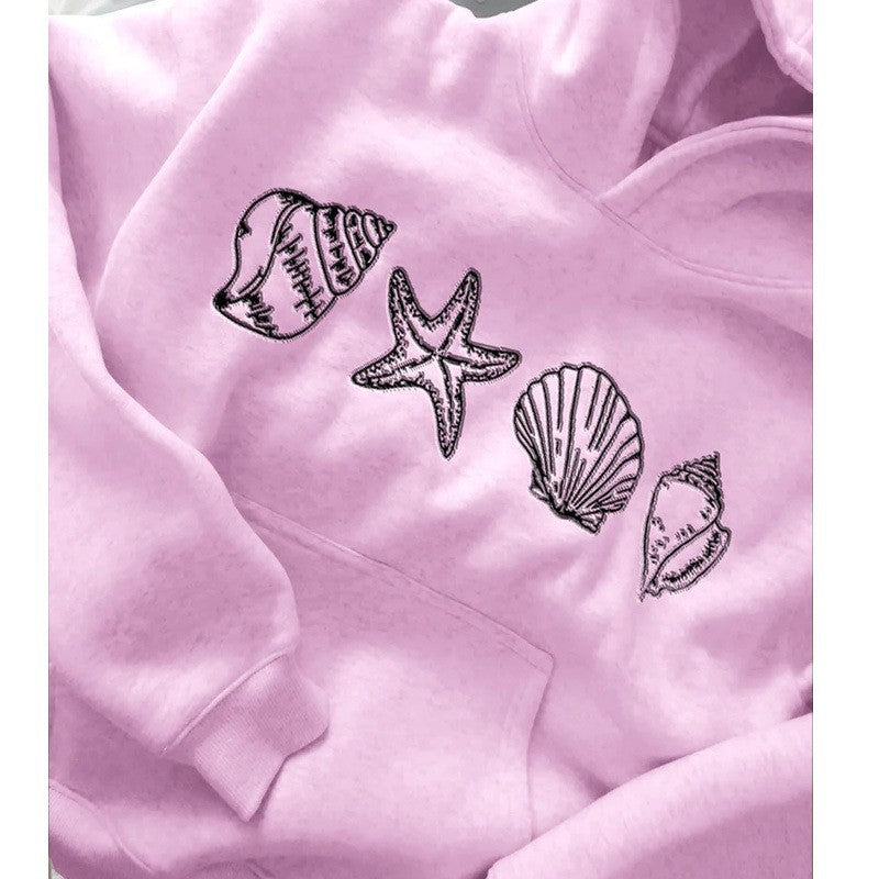 Women's hoodie with maritime motif and soft fabric Lisslune