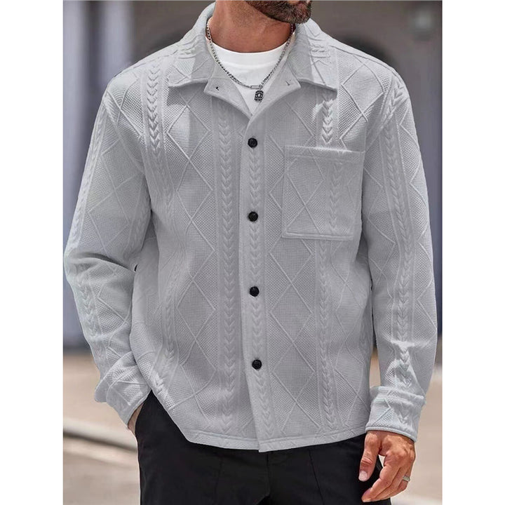 Men's textured leisure jacket Lisslune