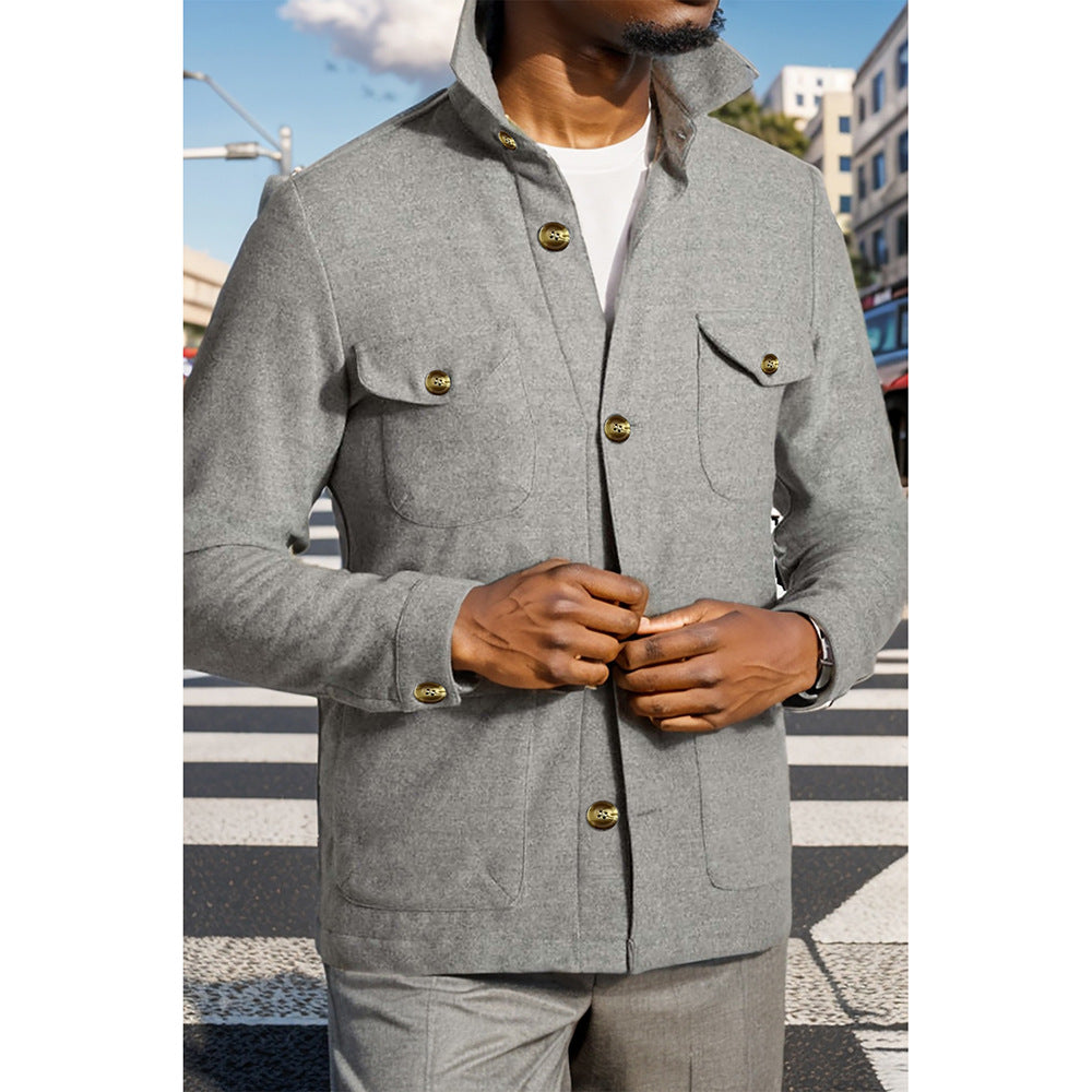 Men's fashionable outdoor jacket with practical pockets Lisslune