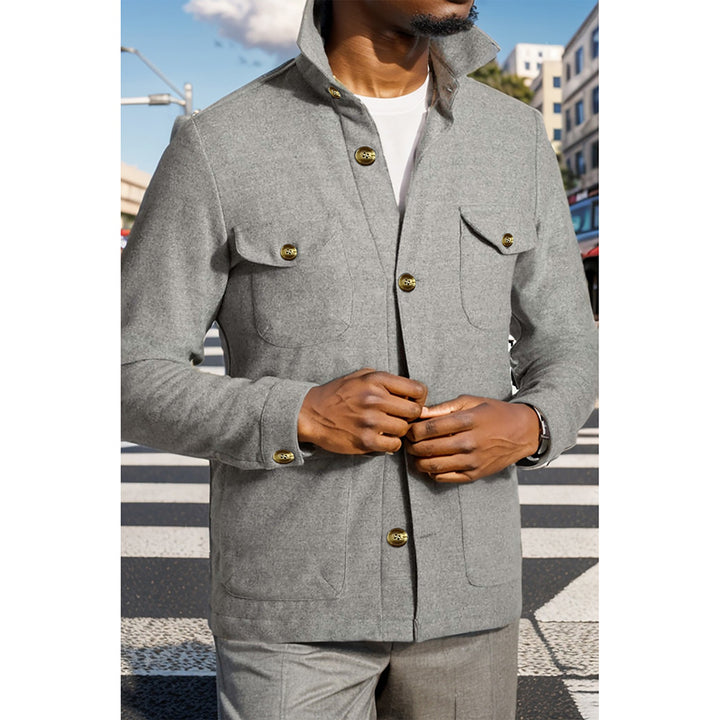 Men's fashionable outdoor jacket with practical pockets Lisslune