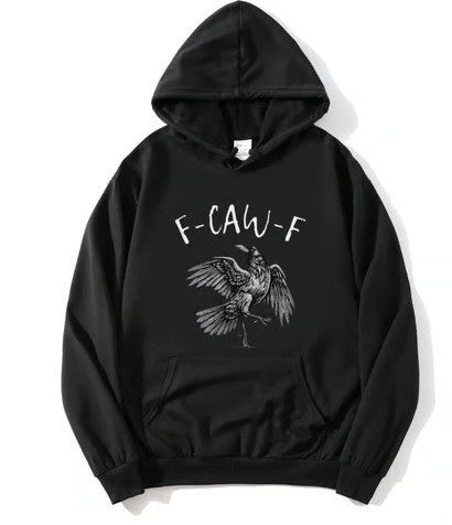 Women's hoodie with creative crow design Lisslune