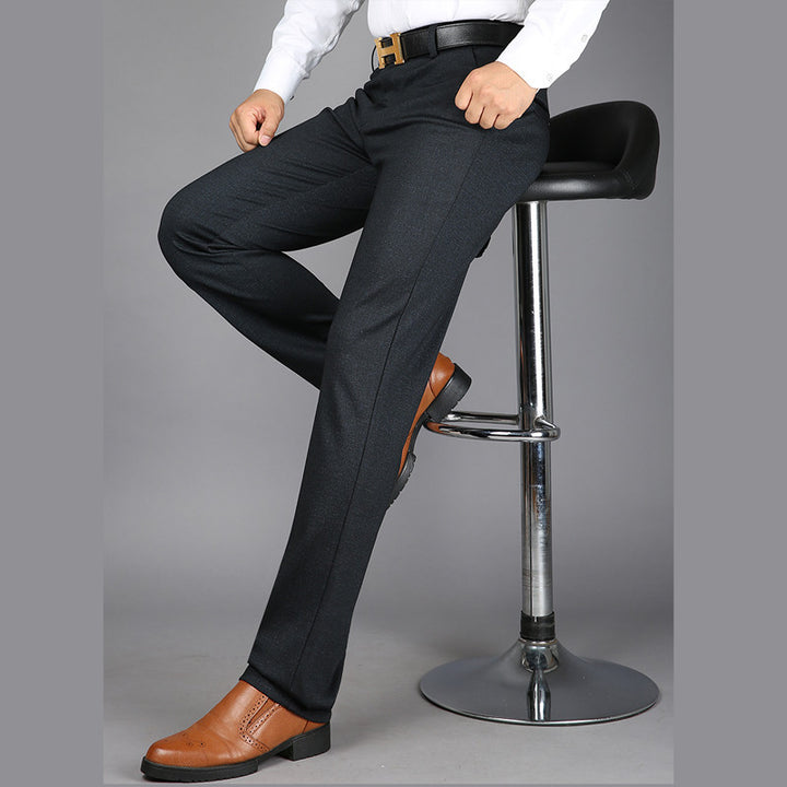 Men's elegant stretch pants with innovative pocket design Lisslune