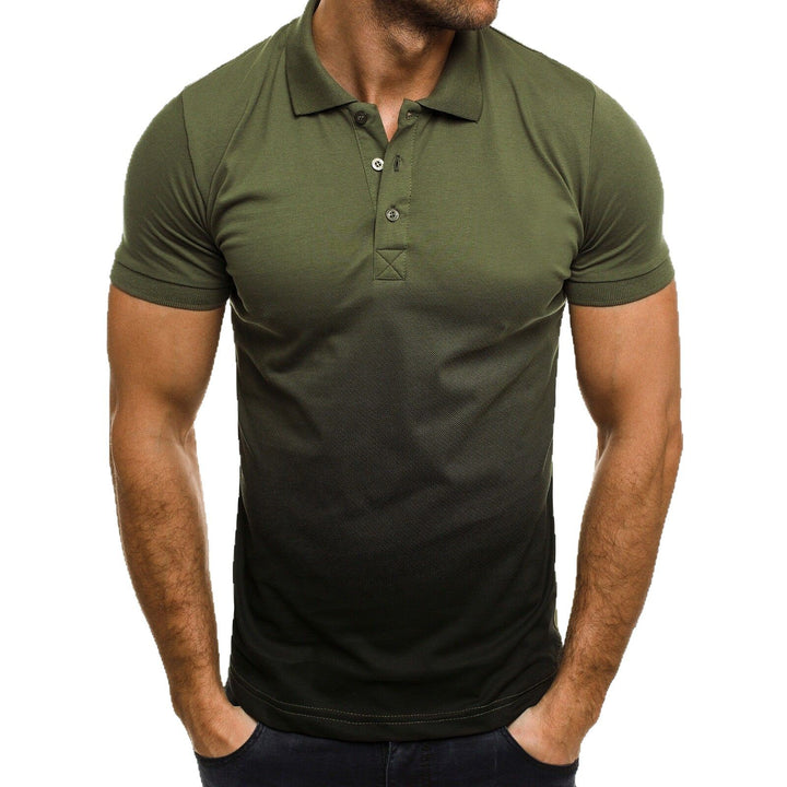 Men's polo shirt with modern gradient and breathable cut Lisslune