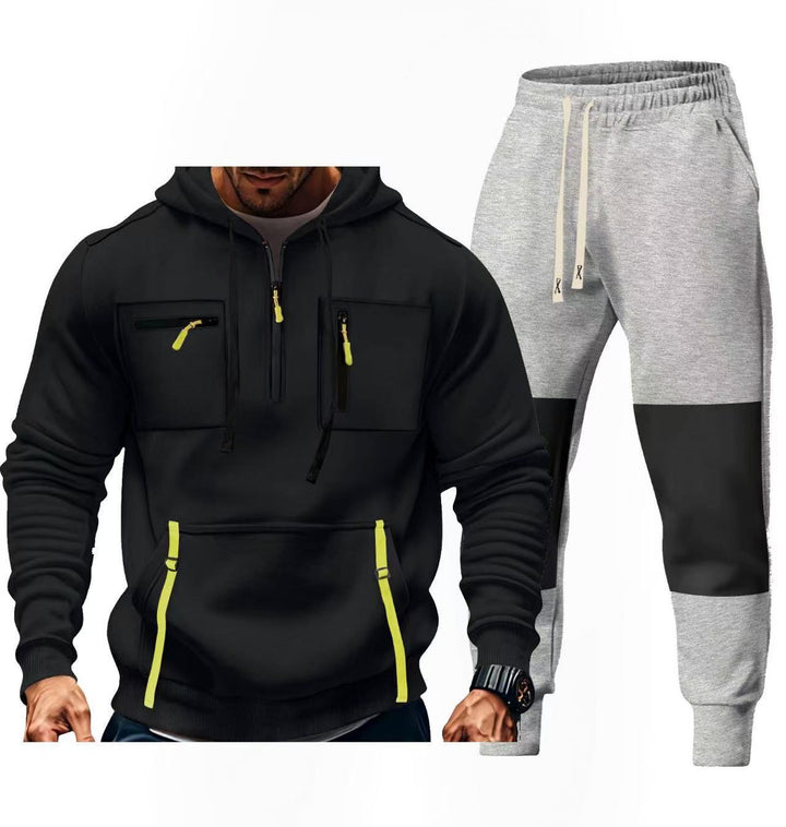 Men's sportswear set with functional pockets Lisslune