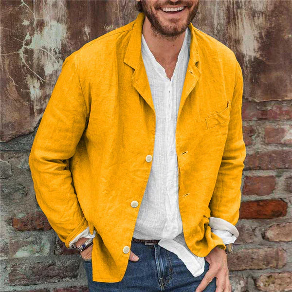 Lisslune | - Lightweight cotton blazer for men: Comfort and style