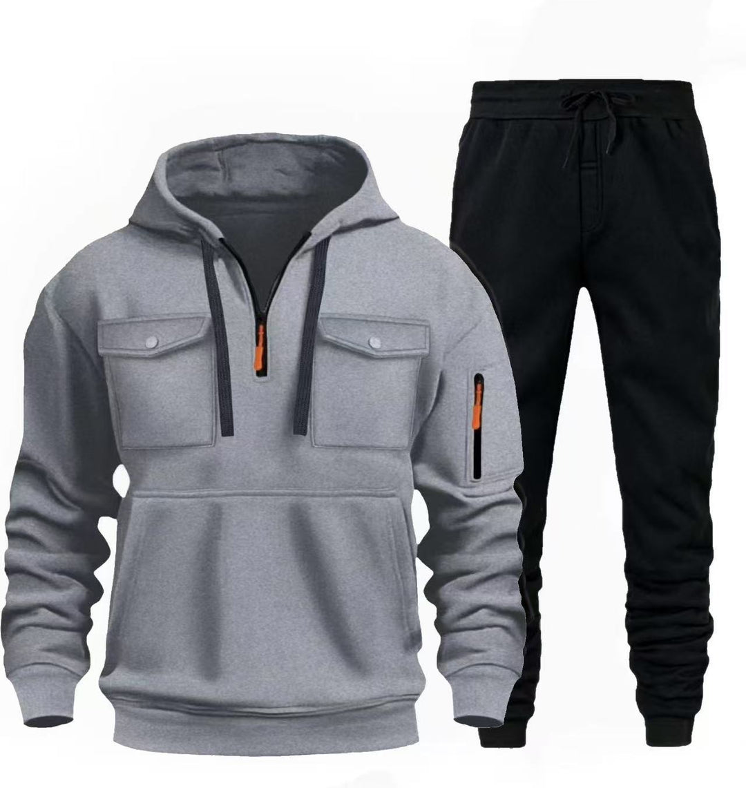 Men's casual leisure combination with functional pockets Lisslune