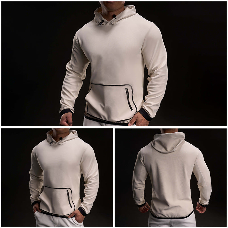Men's functional hoodie with breathable properties and practical zippered pockets Lisslune