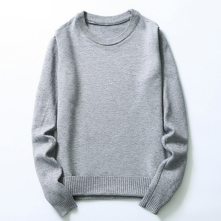 Men's finely knitted sweater made of high-quality cotton with round neck Lisslune