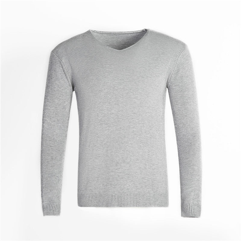 Men's classic V-neck sweater Lisslune