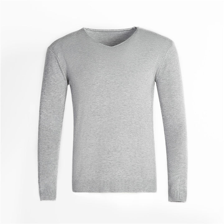 Men's classic V-neck sweater Lisslune