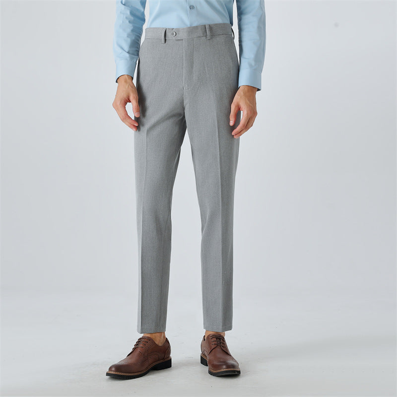 Men's elegant suit trousers with a slim fit and fine pattern Lisslune