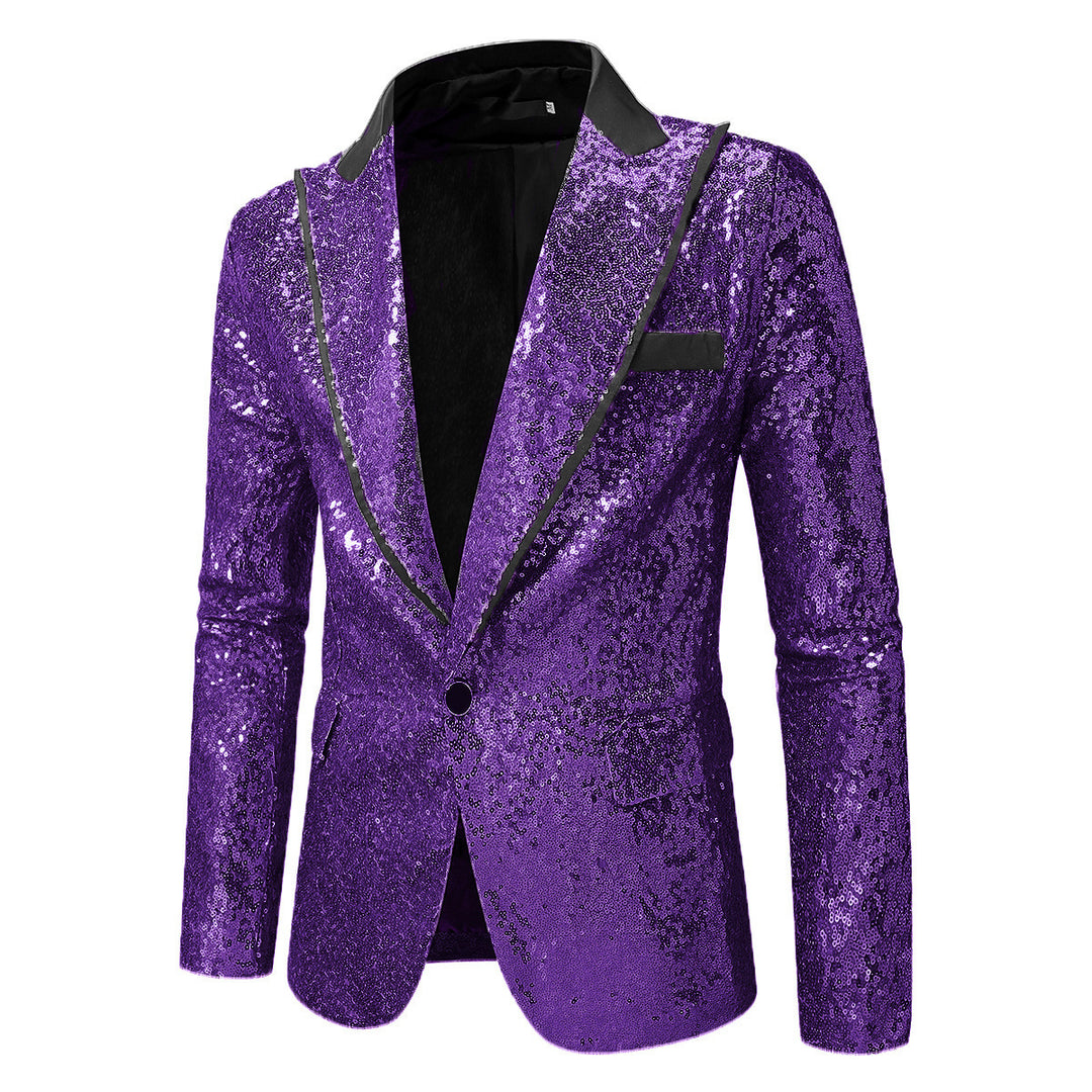 Men's Glittering Tuxedo Blazer made of high-quality Satin Lisslune