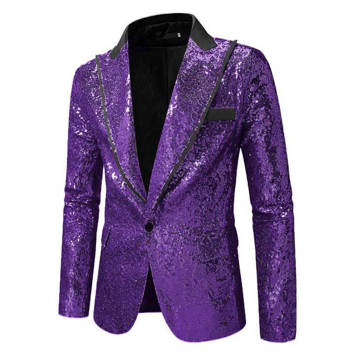 Men's Glittering Tuxedo Blazer made of high-quality Satin Lisslune