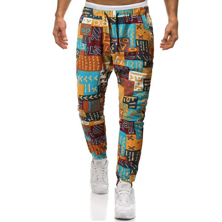 Men's fashionable sports pants with unique pattern Lisslune