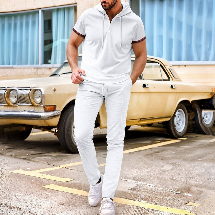 Men's sporty hoodie set with functional pockets and ergonomic cut Lisslune