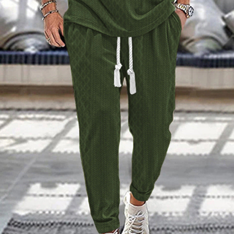 Men's sporty jogging pants with modern accents Lisslune