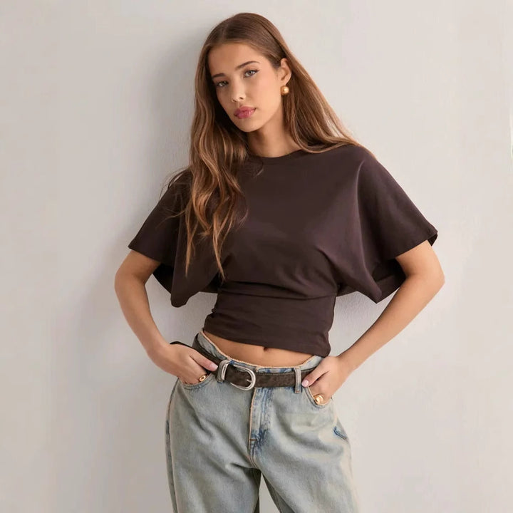 Damen Bequemes Oversized T-Shirt mit modernem Schnitt Lisslune