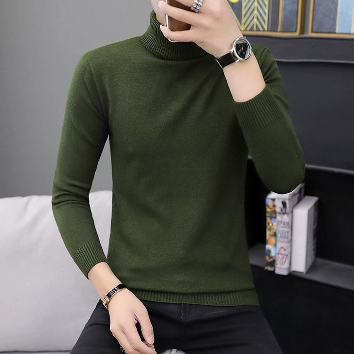 Men's comfortable turtleneck sweater Lisslune