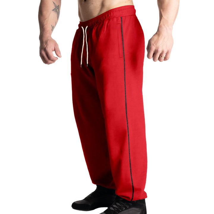 Men's sporty jogging pants with adjustable waistband and side pockets Lisslune