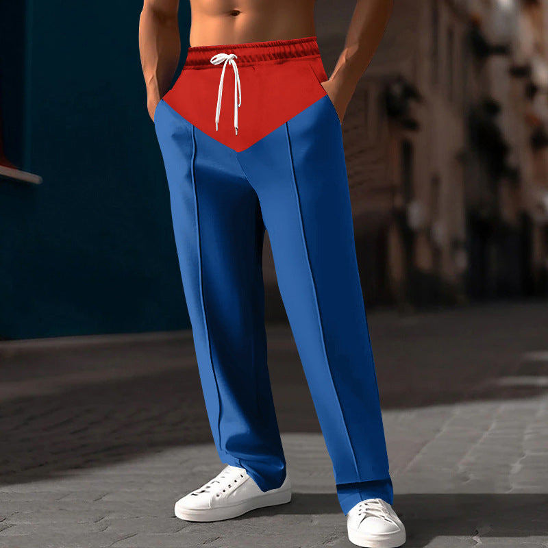 Men's stylish sweatpants with innovative cut and side pockets Lisslune